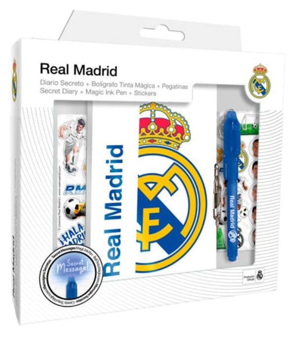 SET DIARIO MAGICO+ACCESORIOS REAL MADRID CAJA
