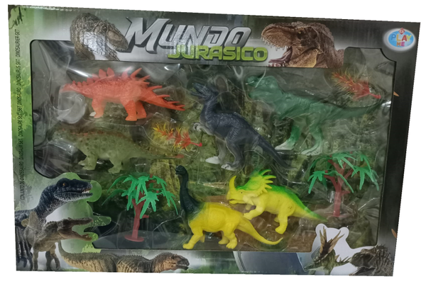 DINOSAURIOS 10pz CAJA 43x32cm