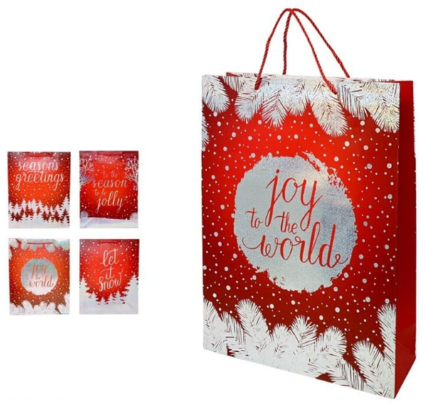 BOLSA REGALO NAVIDAD LET IT SNOW (12)