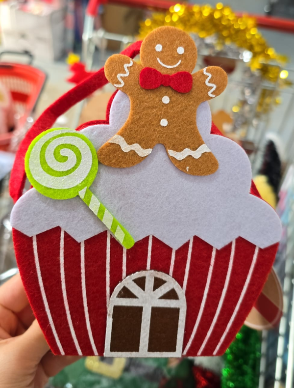 CESTA FIELTRO NAVIDAD
