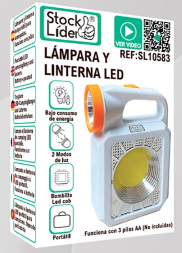 LINTERNA LAMPARA LED STOCK LIDER