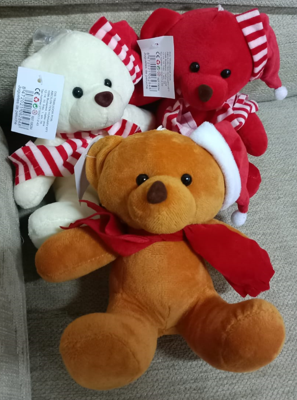 PELUCHE MEDIANO OSITO GORRO 22cm