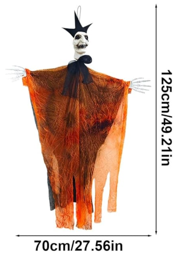 CORTINA ESQUELETO HALLOWEEN 125x70cm
