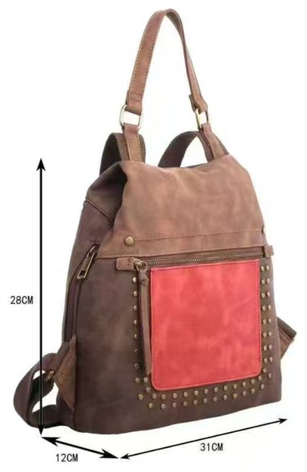 MOCHILA PASEO ANTELINA BICOLOR 31x28cm