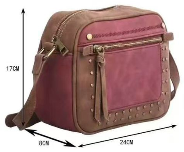 BOLSO BANDOLERA ANTELINA BICOLOR 24x17cm
