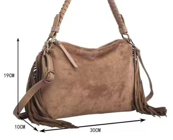 BOLSO RECTANGULAR ANTELINA FLECOS 30x19cm