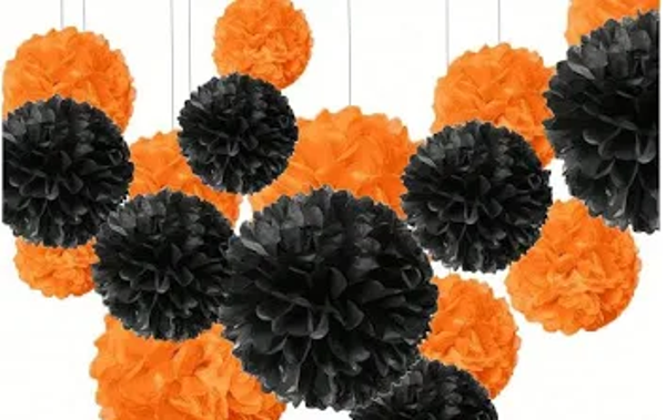 GUIRNALDA POMPONES HALLOWEEN 2m