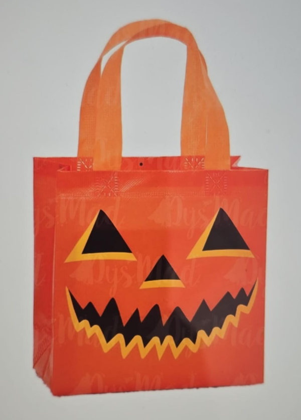 BOLSA CARAMELOS NARANJA HALLOWEEN 20x20cm
