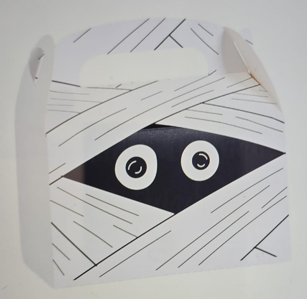 CAJA CARTON BLANCA 3ud HALLOWEEN 16x9x16cm