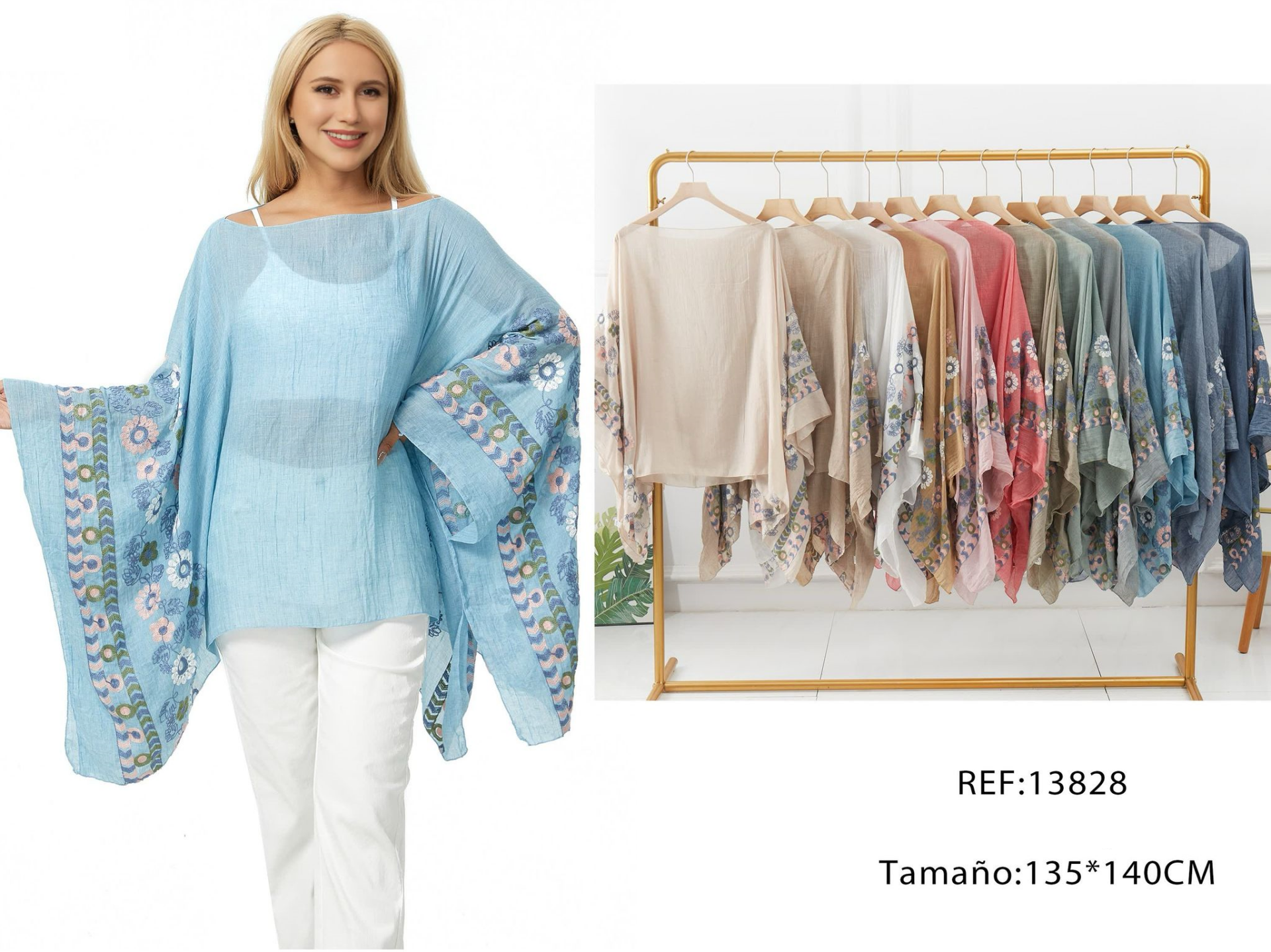 KAFTAN CORTO DECORADO