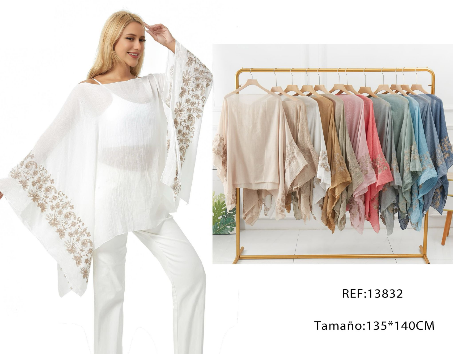 KAFTAN CORTO DECORADO