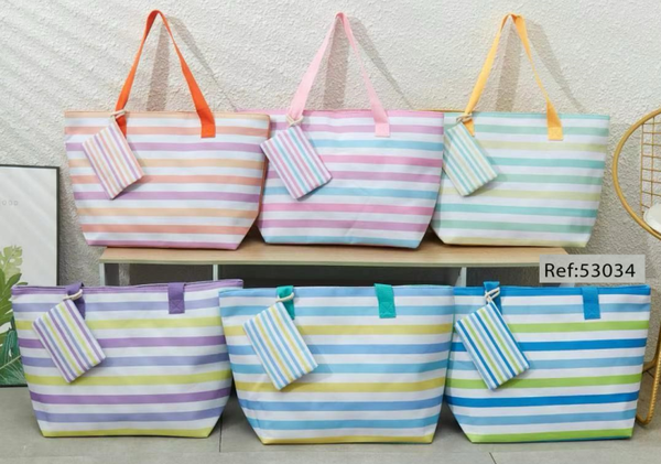 BOLSO PLAYA DECORADO 56x36cm