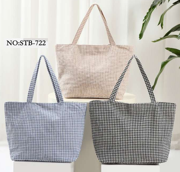 BOLSO PLAYA DECORADO 58x38cm