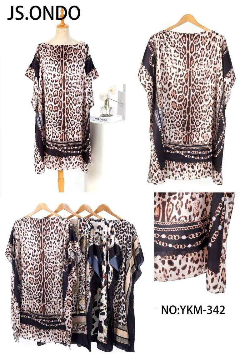 PLAYERA LARGA LEOPARDO SURTIDA