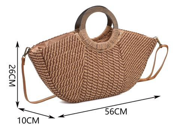 BOLSO CAPAZO MIMBRE ASA MADERA 56x26cm