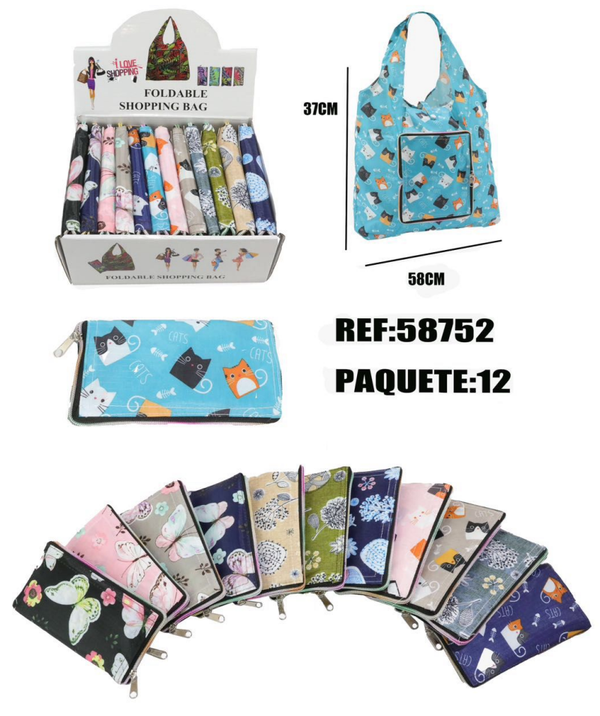 BOLSA COMPRA PLEGABLE CREMALLERA (12)