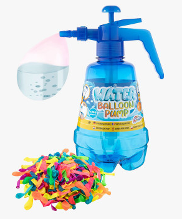 BOTELLA INFLADORA GLOBOS AGUA+120GLOBOS