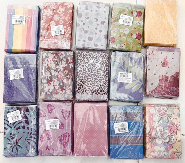 SOBRE PAPEL KRAFT DECORADO 100ud