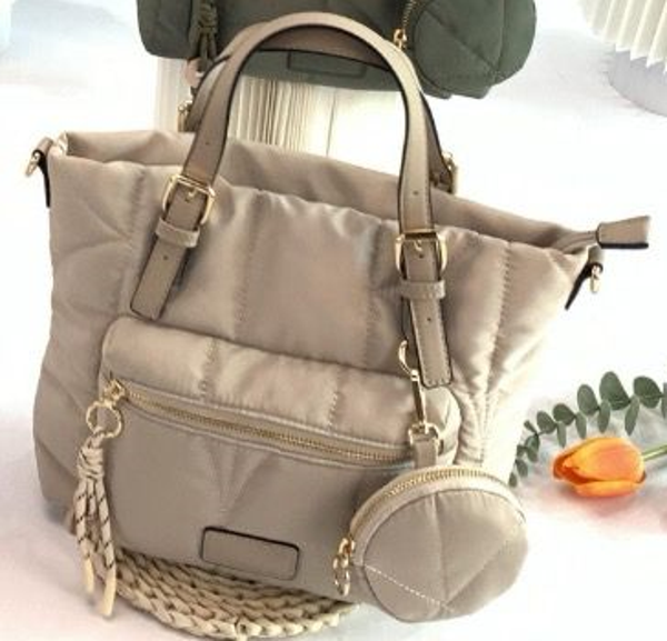 -BOLSO+MONEDERO ACOLCHADO 32x26cm