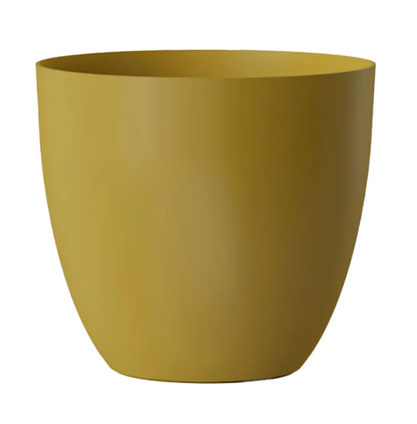 MACETERO PLASTICO DORADO 18cm