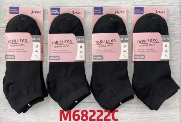 CALCETIN SRA. TOBILLERO NEGRO 3ud (4)