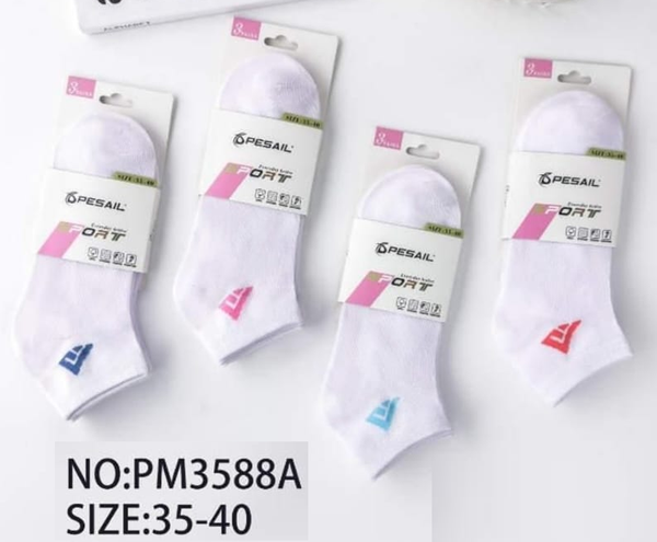 CALCETIN SRA. DEPORTE BAJO BLANCO 3ud (4)