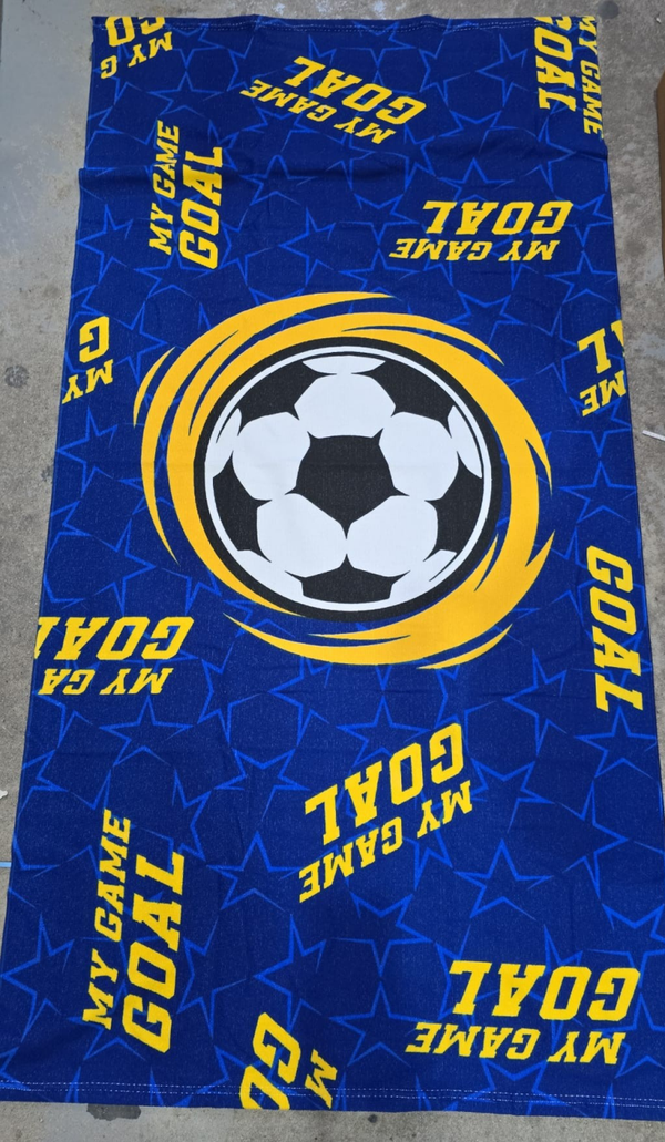 TOALLA PLAYA FUTBOL MICROFIBRA 140x70cm