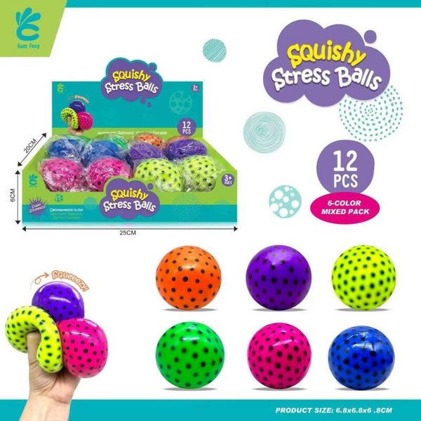 SQUISHY PELOTA COLORES EXPOSITOR (12)