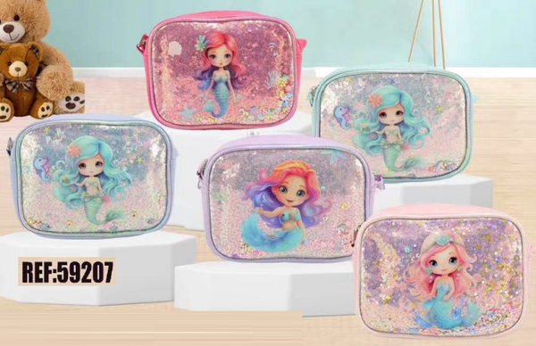 BOLSITO INF. BRILLOS SIRENITA 18x13cm