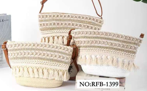 -BOLSO BANDOLERA RATTAN BORLAS 31x21cm