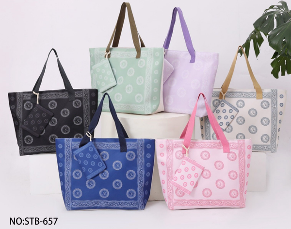 BOLSO PLAYA DECORADO 58x35cm