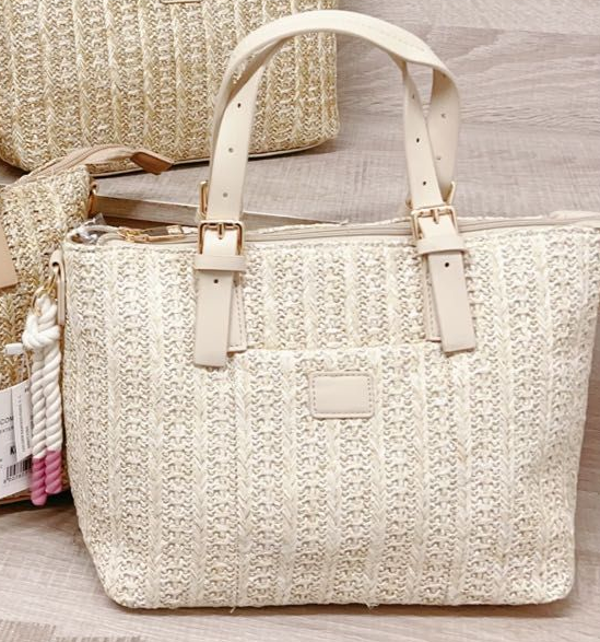 -BOLSO MIMBRE ASA MATERIAL 36x27cm