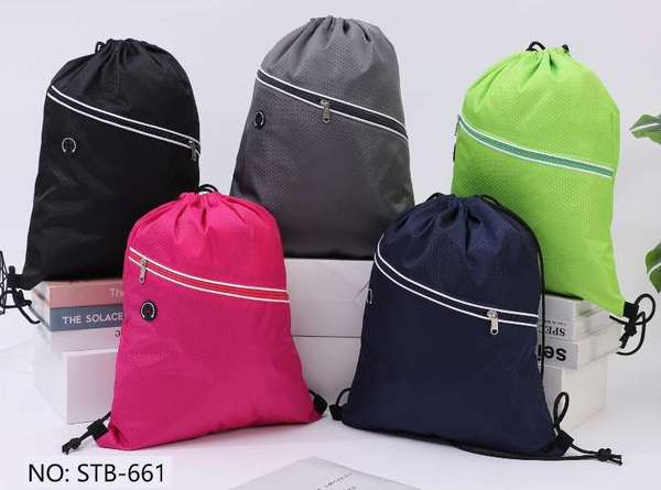 SACO CUERDAS LISO CREMALLERA 42x34cm