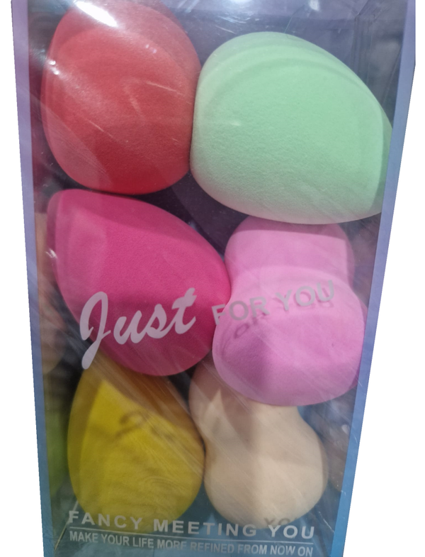 ESPONJA MAQUILLAJE FORMA HUEVO 6pz CAJA