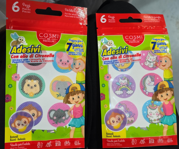 PEGATINAS CITRONELA 72h COSMI 6ud