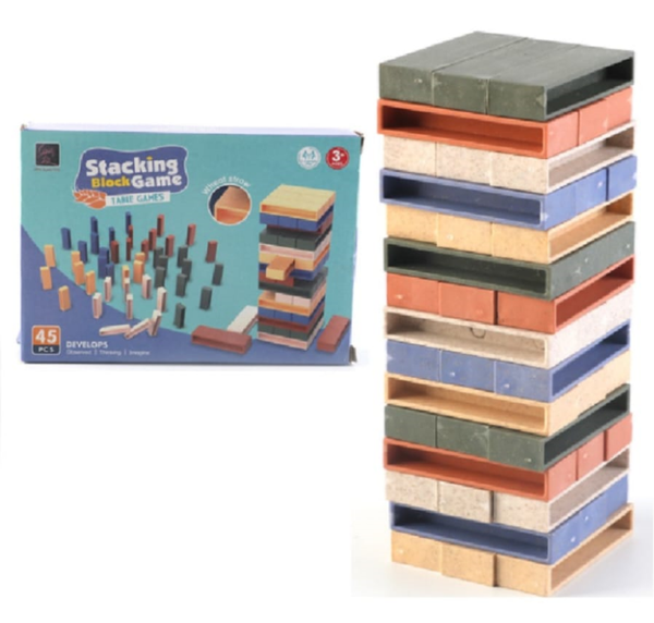 JUEGO TORRE EQUILIBRIO PIEZAS DOMINO