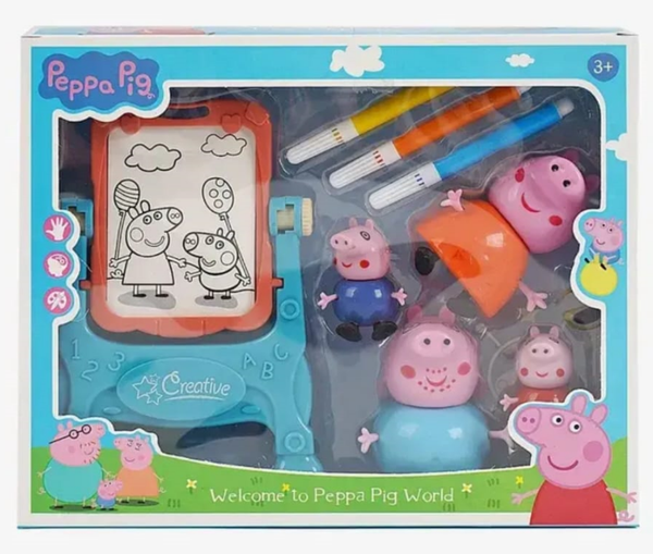 SET FIGURAS+COLOREAR PEPPA PIG CAJA