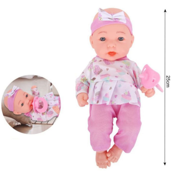 BEBE ROPITA CHUPETE BOLSA 25cm