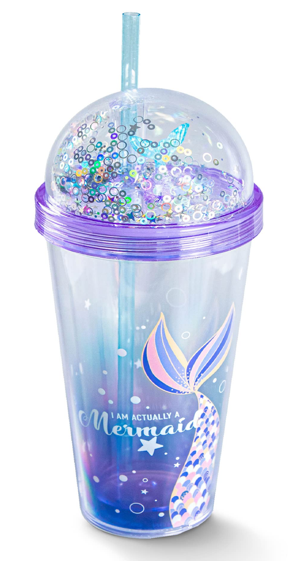 VASO CUPULA PAJITA DECORADO 450ml