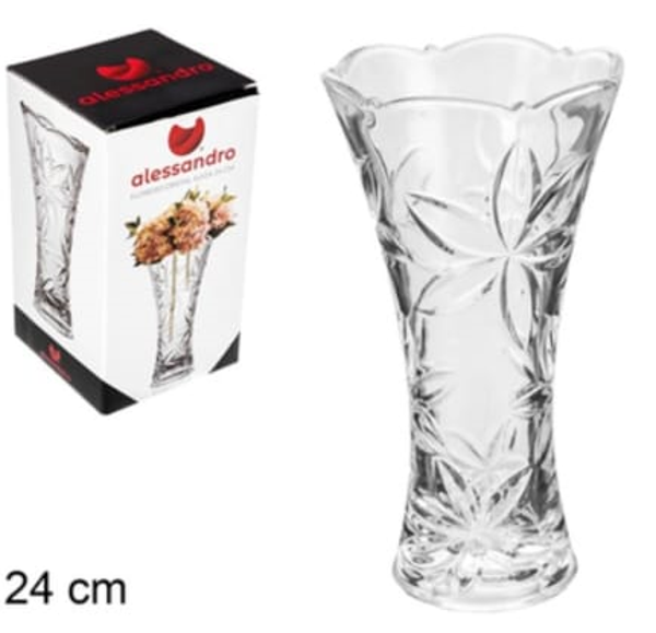 FLORERO CRISTAL SUIZA 24cm