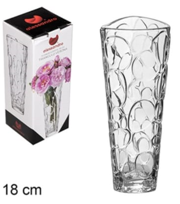 FLORERO CRISTAL TRIANGULO VERONA 18cm