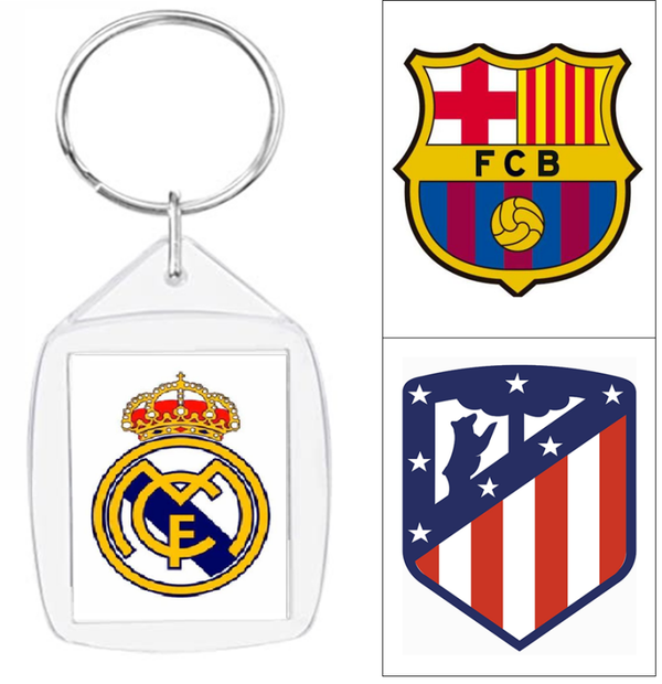 LLAVERO ACRILICO ESCUDOS FUTBOL