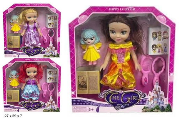 MUÑECA PRINCESS ACCESORIOS CAJA