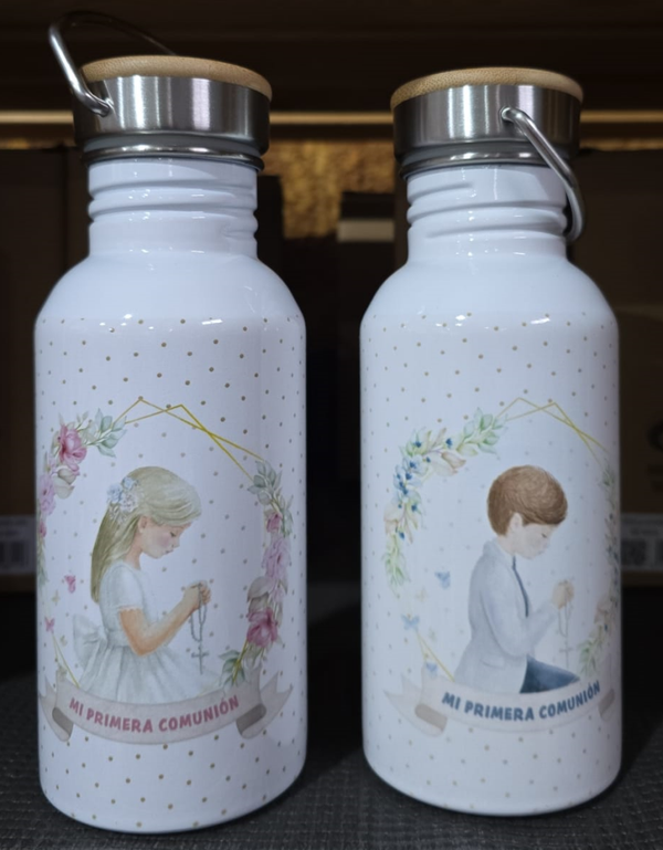 BOTELLA ALUMINIO 500ml COMUNION NIÑO/NIÑA