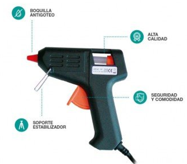 PISTOLA SILICONA ELECTRICA 20W