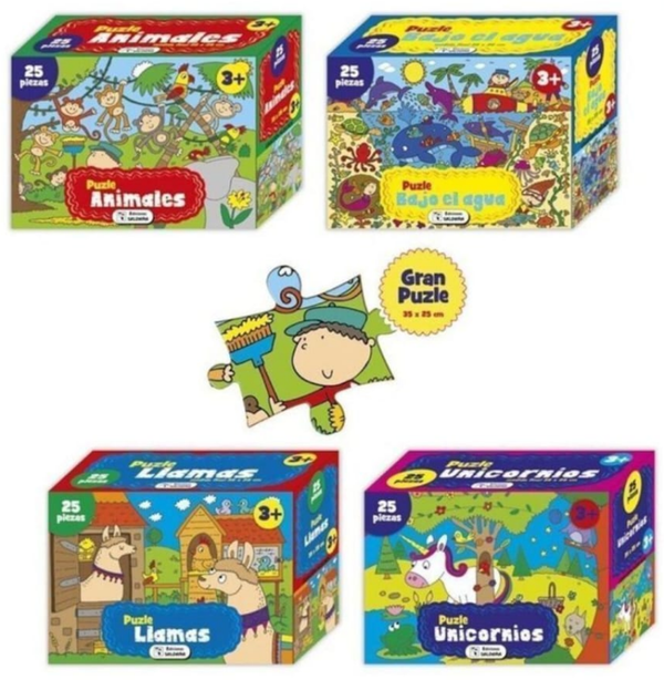 PUZZLE 25pz CAJITA SALDAÑA 4SURTIDOS