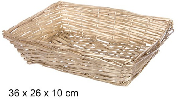 CESTA MIMBRE NATURAL 36x26x10cm
