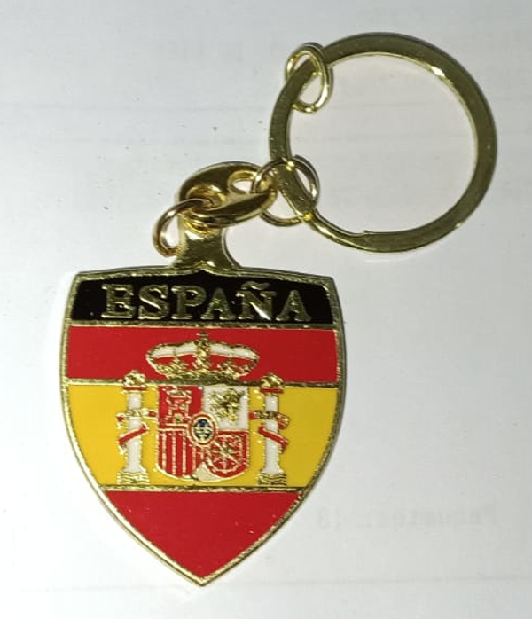 LLAVERO METALICO ESCUDO ESPAÑA