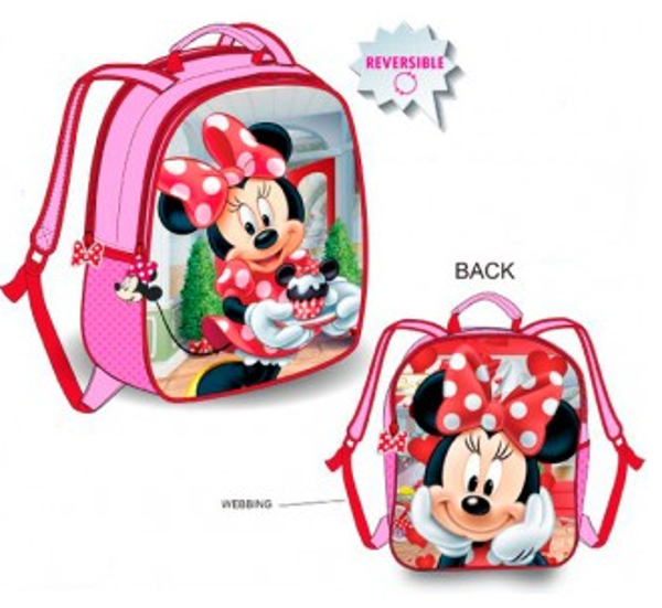 MOCHILA INF. MINNIE REVERSIBLE 30x26cm