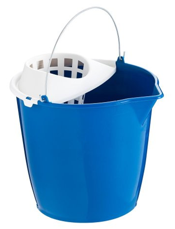 CUBO FREGONA AZUL PICO+ESCURRIDOR 16litros